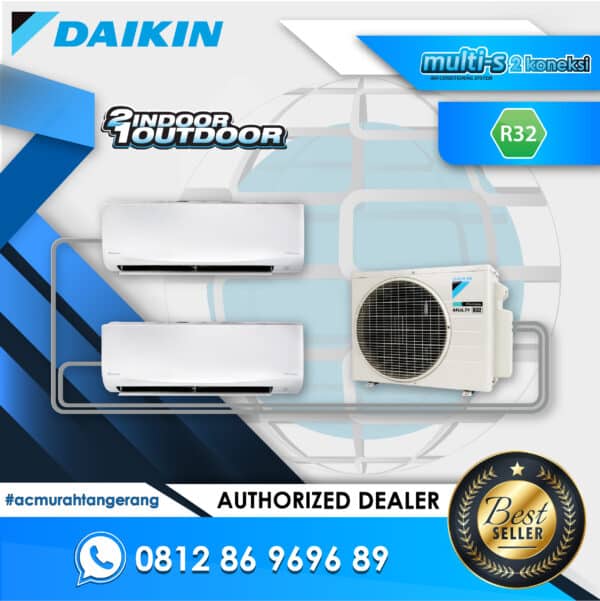 Daikin Multi S 2 Koneksi MKC30RVM Indoor 1/2 + 1/2 PK