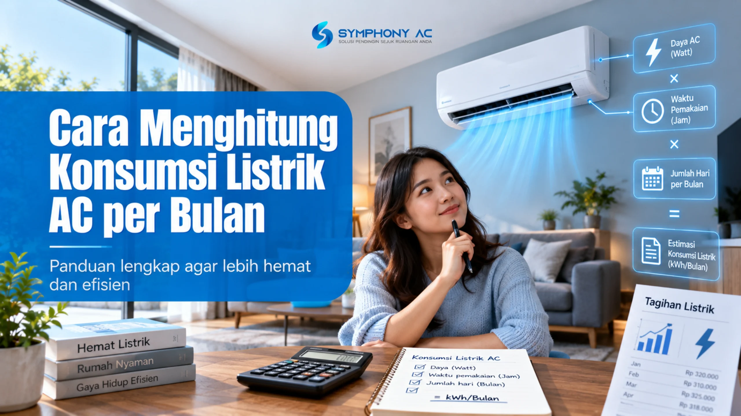 cara menghitung konsumsi listrik AC