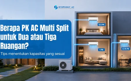 Berapa PK AC Multi Split untuk Dua atau Tiga Ruangan?