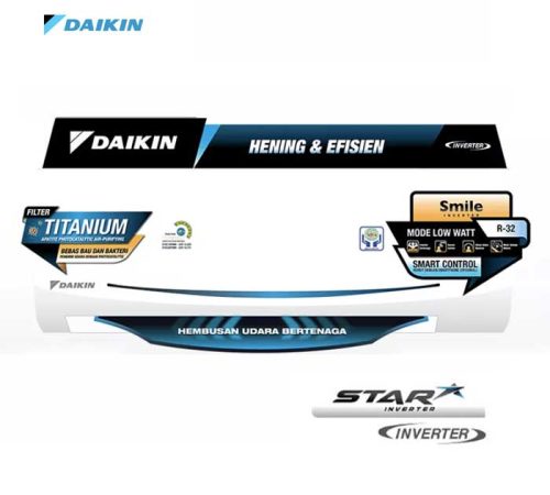 AC Daikin Star Inverter Wall Mounted Split 1 PK – FTKC25TVM