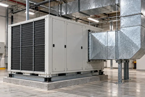 ac-packaged-floor-standing-duct-connection